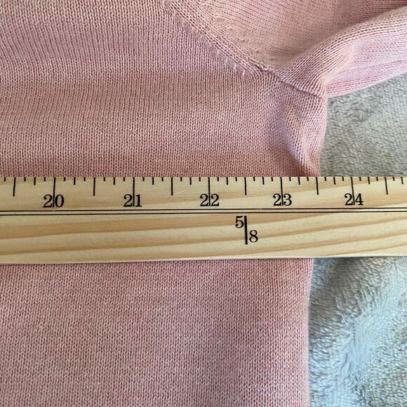 J. Crew Factory Sweater Tee Men XL Heather Dusty Pink Crewneck Cotton Preppy NWT - Picture 5 of 7